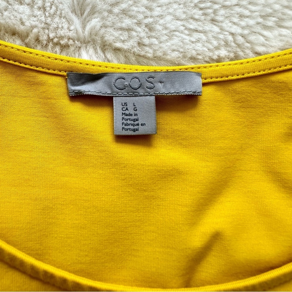 COS women yellow dress size L - Picture 3 of 8